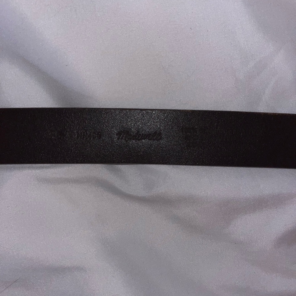 Madewell XS Suede Brown Leather Belt with Gold Buckle. Essential Accessory - Picture 10 of 14